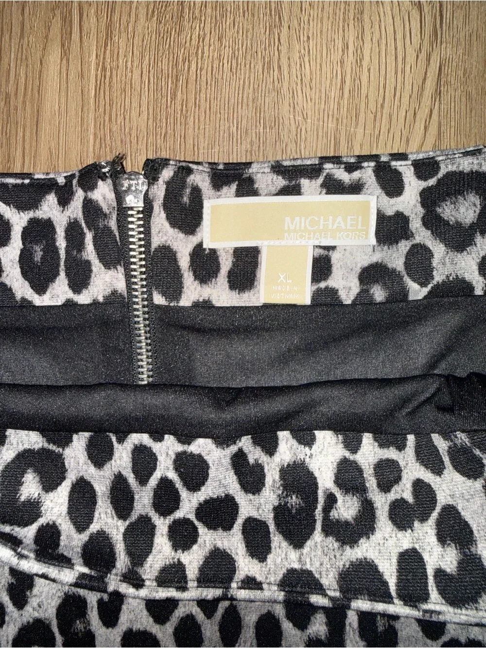 Michael Kors leopard print skirt